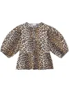 Ganni Organic Cotton Top Smock For In Multi