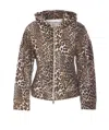 Ganni Leopard-print Hoodie In Multicolour