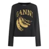 Ganni Jersey With Banana And Logo