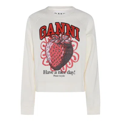 Ganni Sweaters In Vanilla Ice