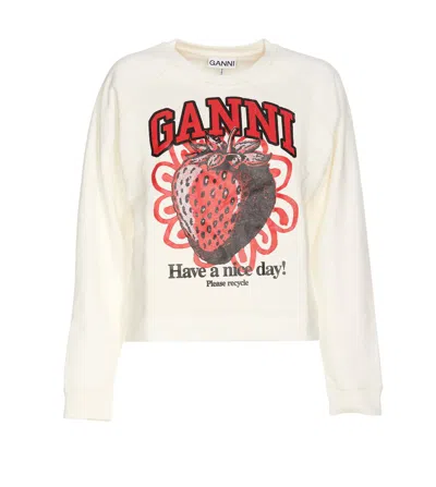 Ganni Sweaters In White