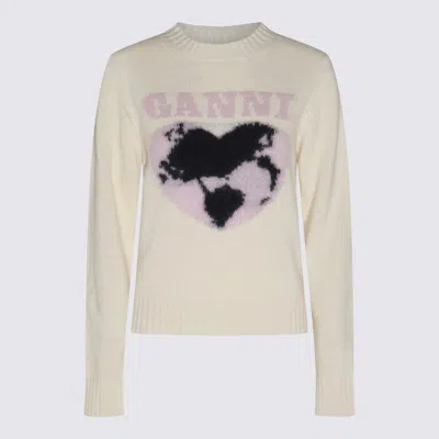 Ganni Sweaters In White