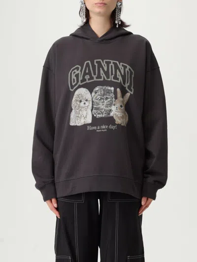 GANNI SWEATSHIRT GANNI WOMAN COLOR GREY,H09966020