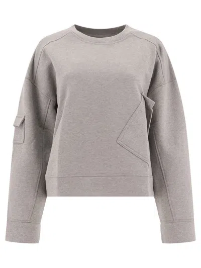 GANNI GANNI SWEATSHIRT WITH ASYMMETRICAL POCKETS
