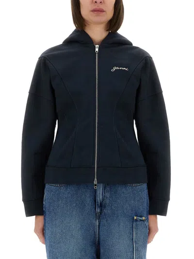 GANNI GANNI SWEATSHIRT WITH LOGO