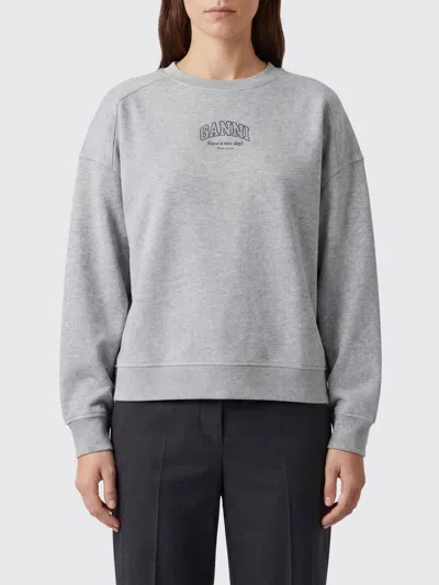 Ganni スウェットシャツ レディース カラー グレー In Gray
