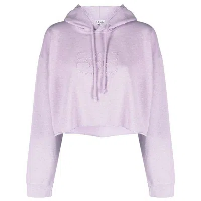 Ganni Sweatshirts In Purple