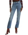 Ganni Swigy High-rise Straight Jean In Blue