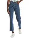 Ganni Swigy High-rise Straight Jean In Blue