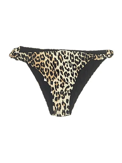 Pre-owned Ganni Swimsuit Bottoms In Gold