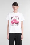 Ganni Basic Jersey Cherry Relaxed T-shirt