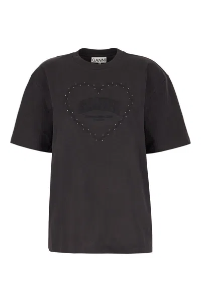 Ganni T-shirt In Black