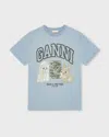 Ganni Basic Cotton Jersey Animals Relaxed T-shirt