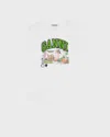 Ganni T-shirt Basic Cotton Jersey Neon Puppy In White