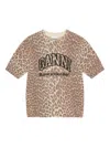 Ganni Leopard Recycled Wool Blend Sweater