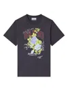 Ganni Women Rose Organic Cotton T-shirt In Black