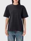 Ganni Embroidered Oversized T In Blue