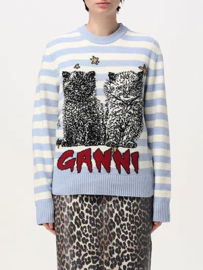 GANNI T-SHIRT GANNI WOMAN COLOR WHITE,G42695001