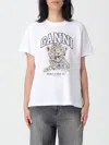 Ganni T-shirt  Woman Color White In White