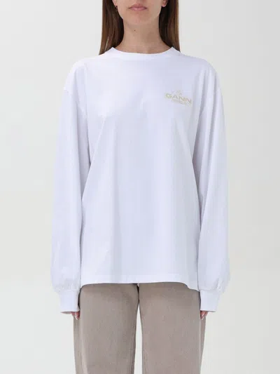 GANNI T-SHIRT GANNI WOMAN COLOR WHITE,F71530001