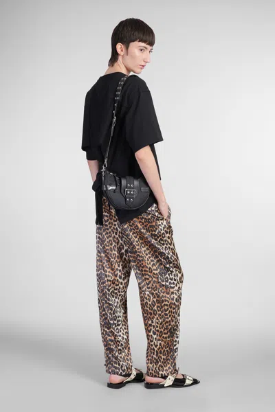 Ganni T-shirt In Black Cotton