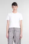 Ganni Women Heart Embroidery T-shirt In White