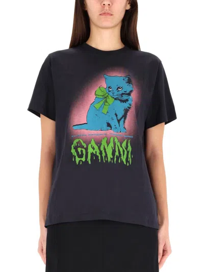 GANNI GANNI T-SHIRT "KITTY"