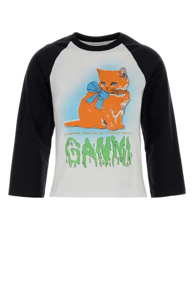 Ganni T-shirt In Multi