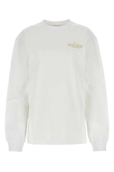 Ganni T-shirt In White