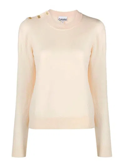 GANNI T-SHIRT WITH LOGO
