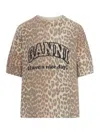 Ganni Leopard Recycled Wool Blend Sweater