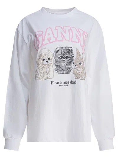 GANNI GANNI 'ANIMAL PRINT' T-SHIRT