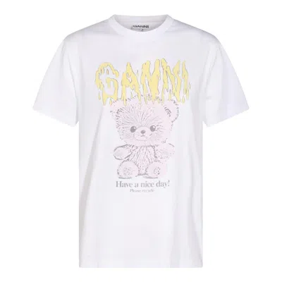 Ganni T-shirts And Polos In White