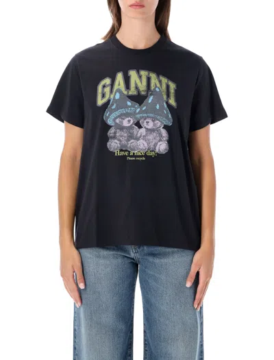 Ganni T Shirts And Polos In Black