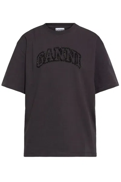 GANNI GANNI T-SHIRTS AND POLOS BLACK