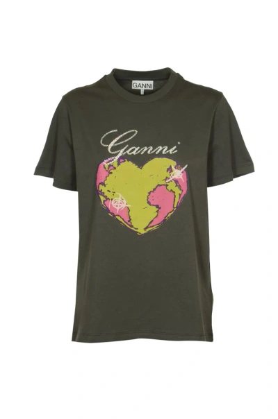 GANNI GANNI T-SHIRTS AND POLOS