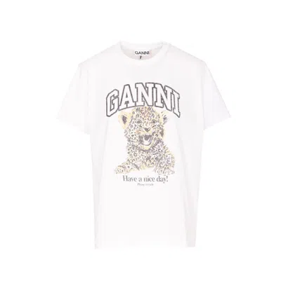 Ganni T-shirts And Polos In White