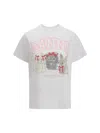 Ganni Animal Graphic Relaxed Fit T-shirt In White