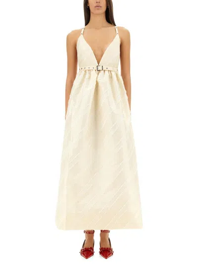 GANNI GANNI TAFFETA DRESS