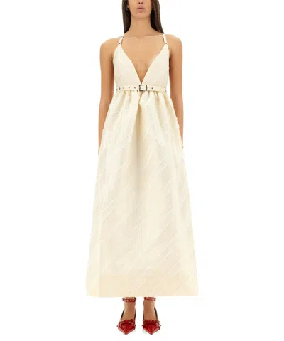 GANNI TAFFETA MIDI DRESS