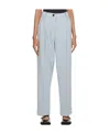 Ganni Tailored Straight-leg Trousers In Gray