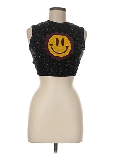 Pre-owned Ganni Tank Top Black Strapless Neckline Tops