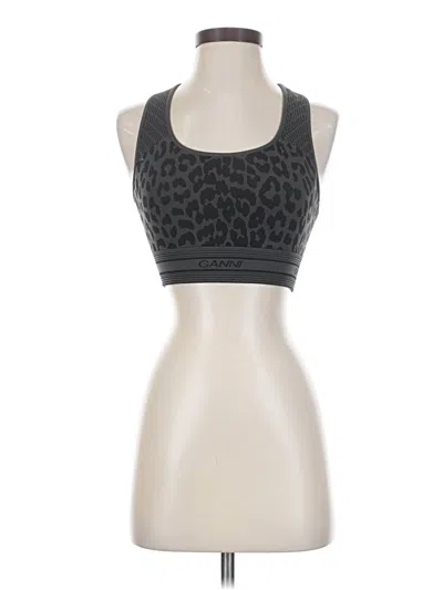 Pre-owned Ganni Tank Top Gray Halter Neckline Tops