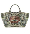 Ganni Jadeite Xxl Reversible Tapestry Shopper Tote Bag In Multi