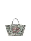 Ganni Xxl Tapestry Reversible Shopper Bag In Multi