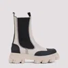 GANNI TAUPE CLEATED MID CHELSEA RECYCLED LEATHER BOOTS