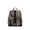 Ganni Leopard Printed Drawstring Backpack