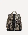 Ganni Women Animalier Tech Backpack With Logo In Multi