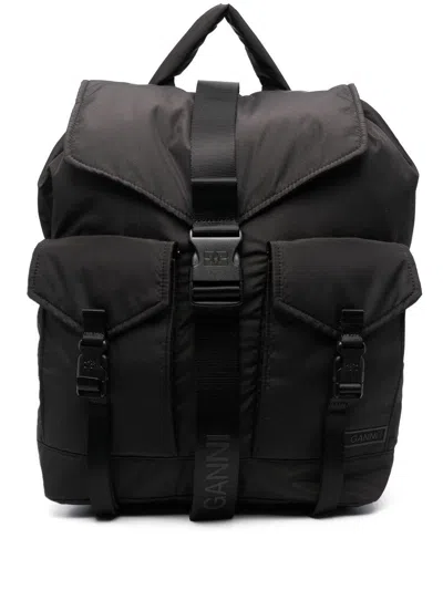 GANNI Tech backpack with pockets GANNI