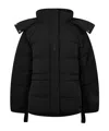 Ganni Tech Puffer Coat In Black
